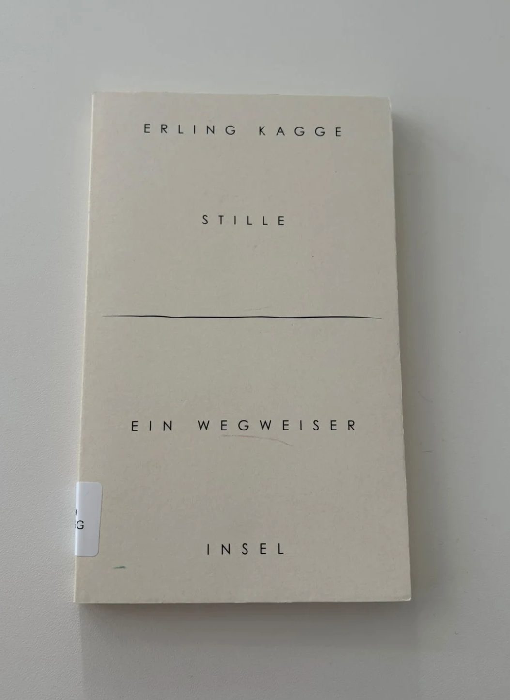 Buchcover: Stille von Erling Kagge, Insel Verlag